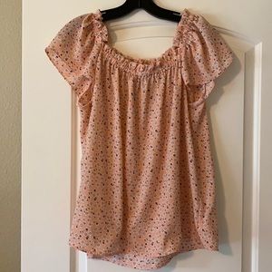 CeCe off the shoulder floral top